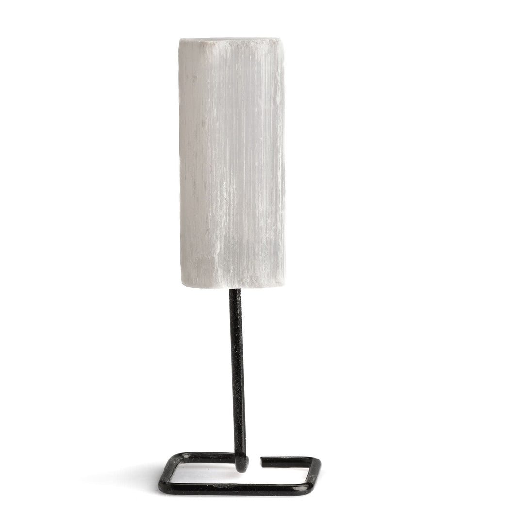 Selenite Small Form on Pin Stand - Raw Crystal