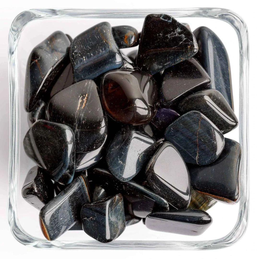 Blue Tiger Eye Tumbled Stones