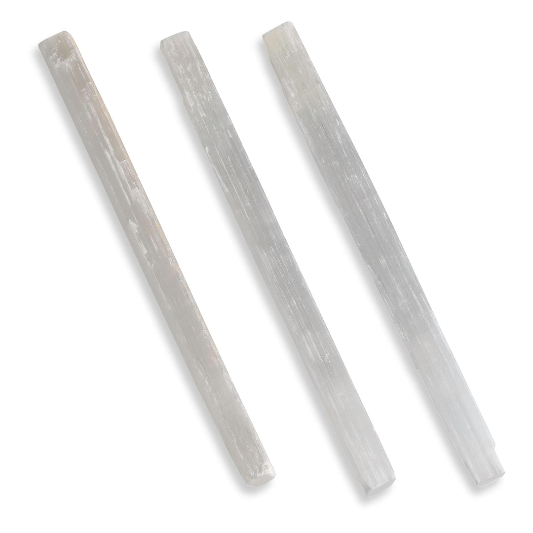 Selenite Large Square Wand - Raw Crystal