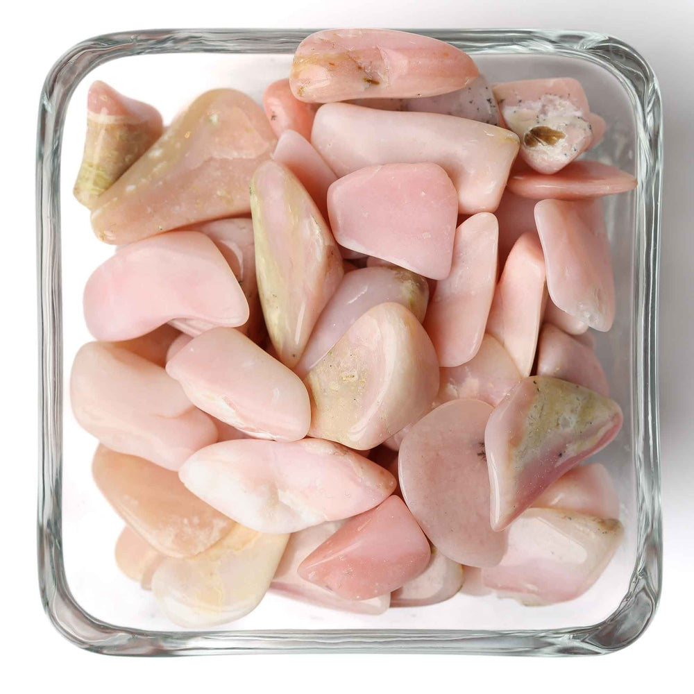 Pink Opal Tumbled Stone - Polished