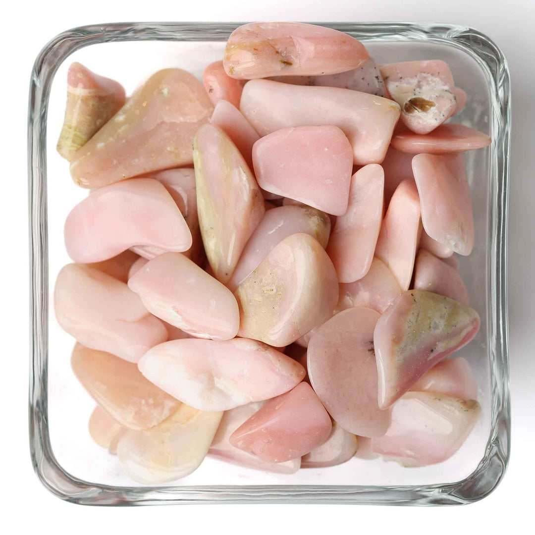 Pink Opal Tumbled Stone - Polished