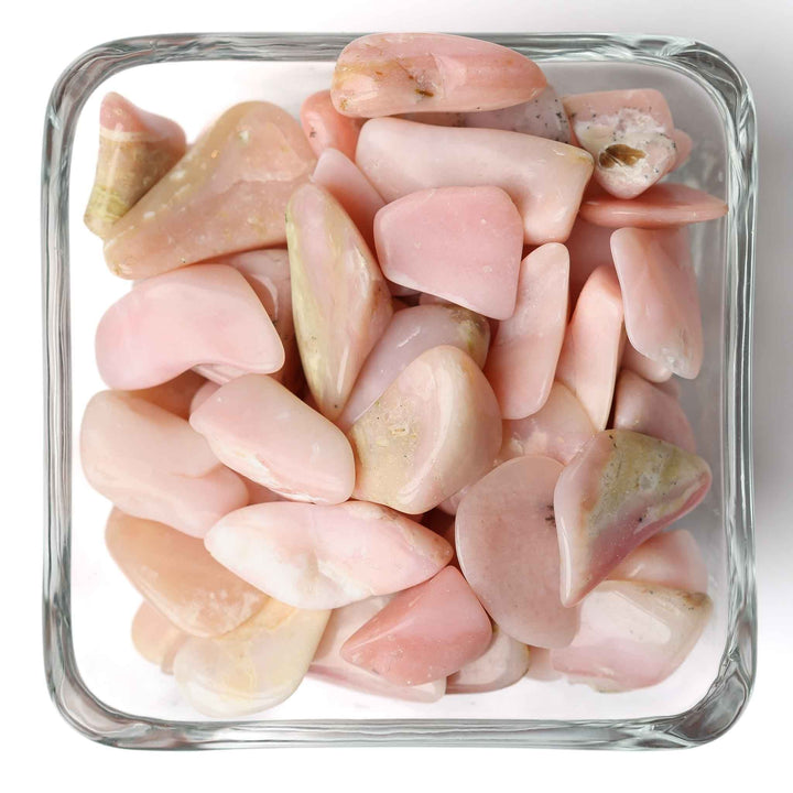 Pink Opal Tumbled Stone - Polished