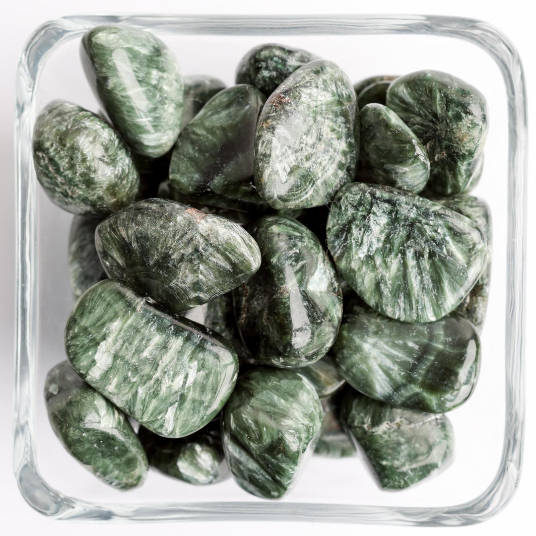 Seraphinite Tumbled Stone - Polished