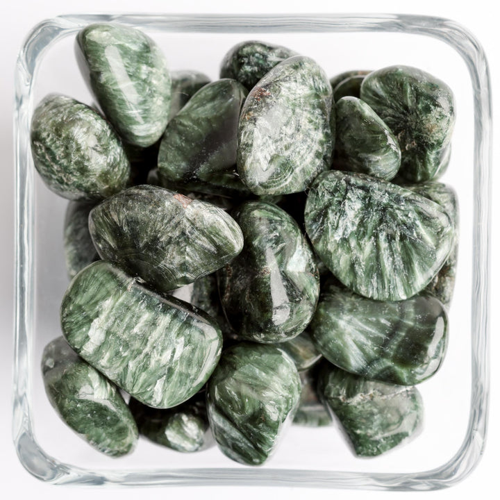 Seraphinite Tumbled Stone - Polished