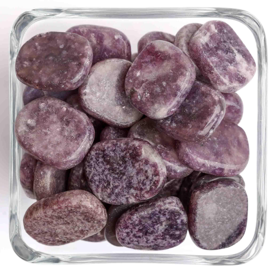 Lepidolite Tumbled Stone - Slice