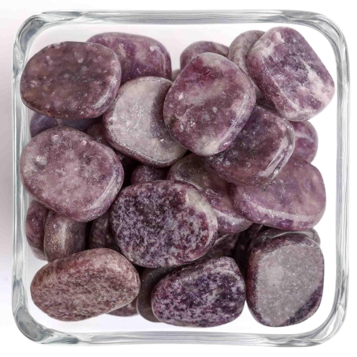 Lepidolite Tumbled Stone - Slice