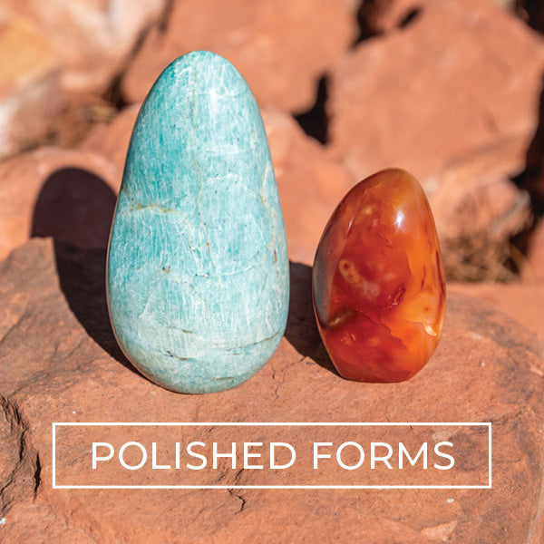 Polished Crystal Forms in Sedona Arizona