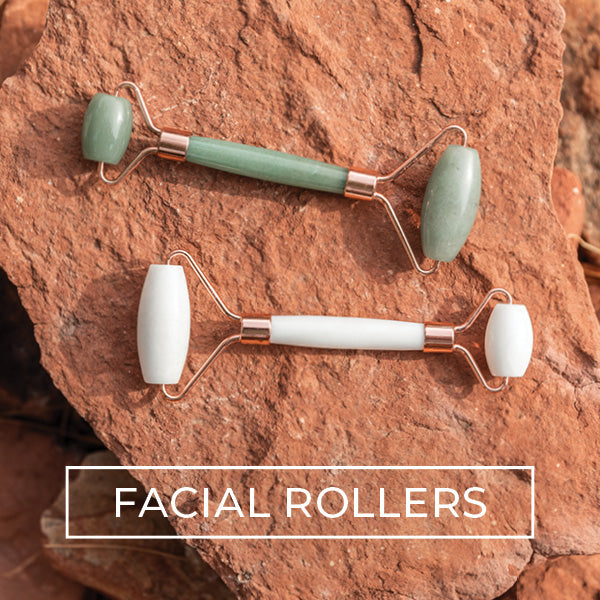 Crystal Facial Rollers on a Rock in Sedona Arizona