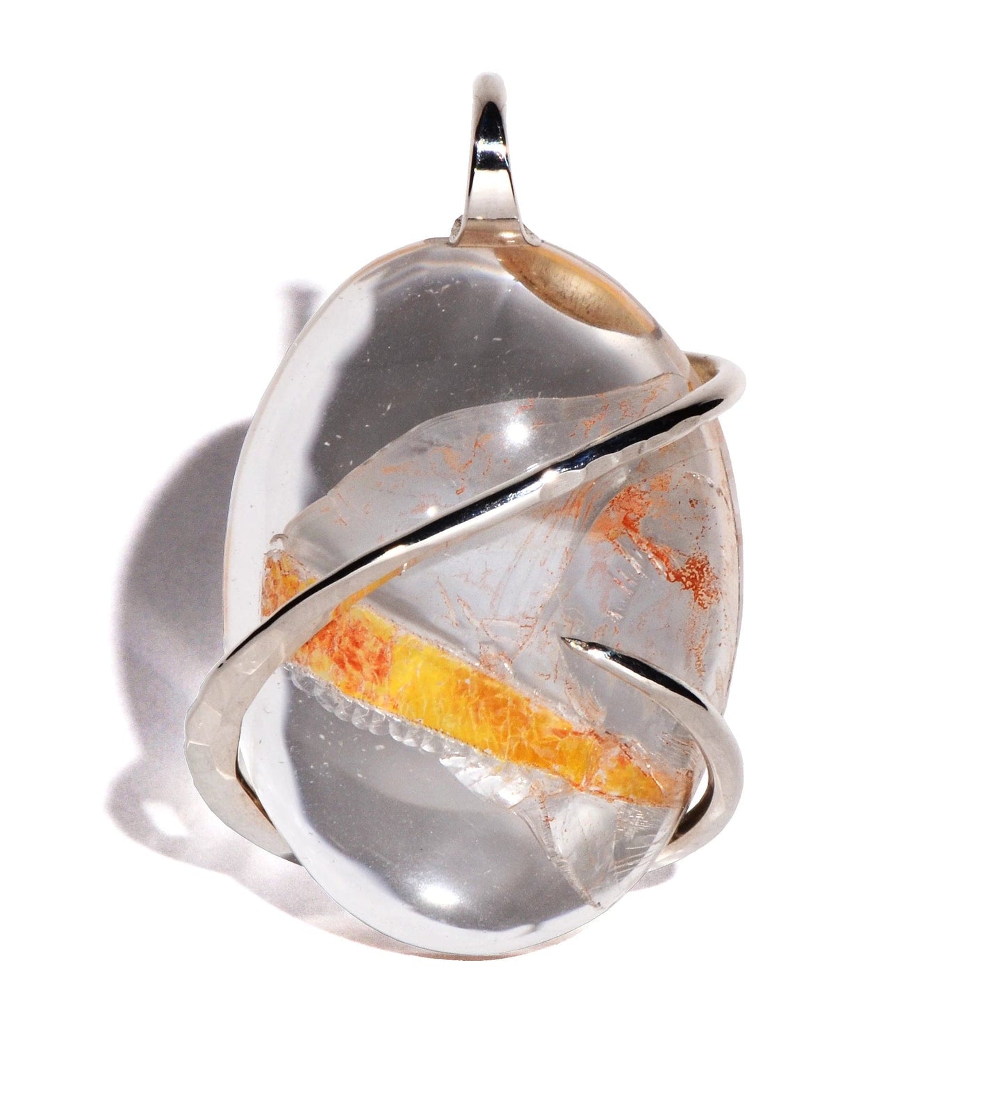 Clear Quartz Sterling Silver Cranston Pendant