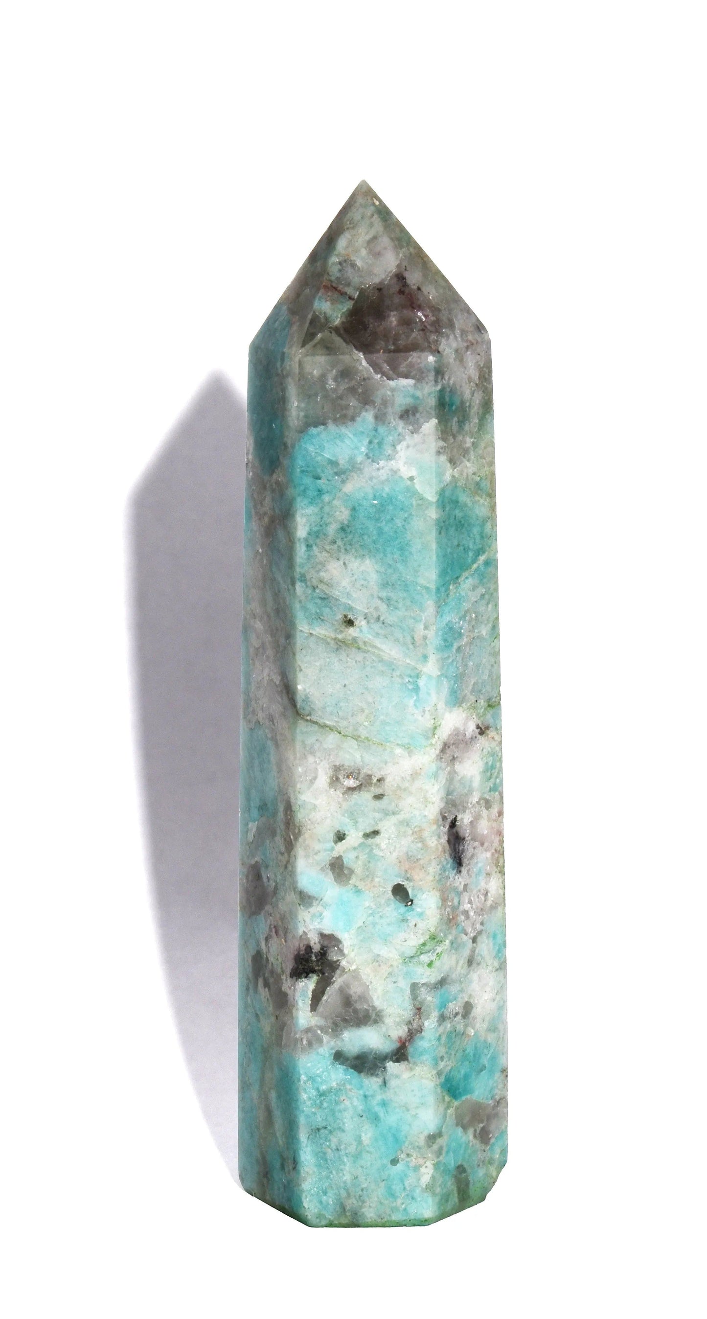 Amazonite Polished Point - Flat Base