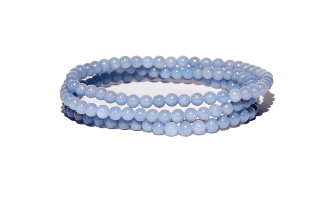 Three Angelite Crystal Bracelets