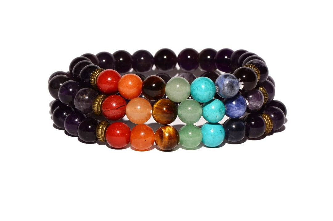 crystal jewelry: amethyst chakra crystal bracelet