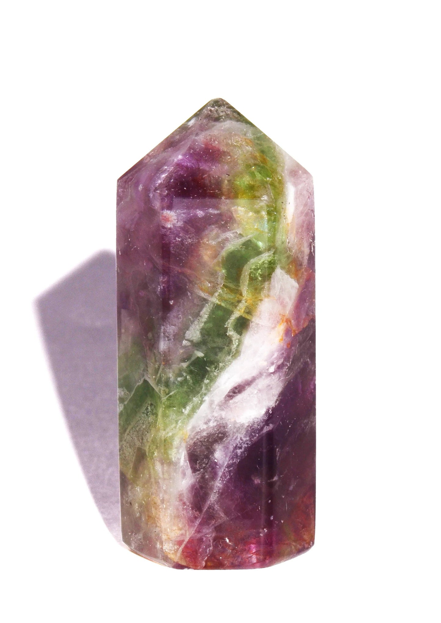 Rainbow Fluorite Point