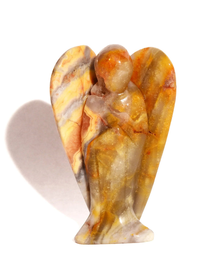 Yellow Lace Agate Angel