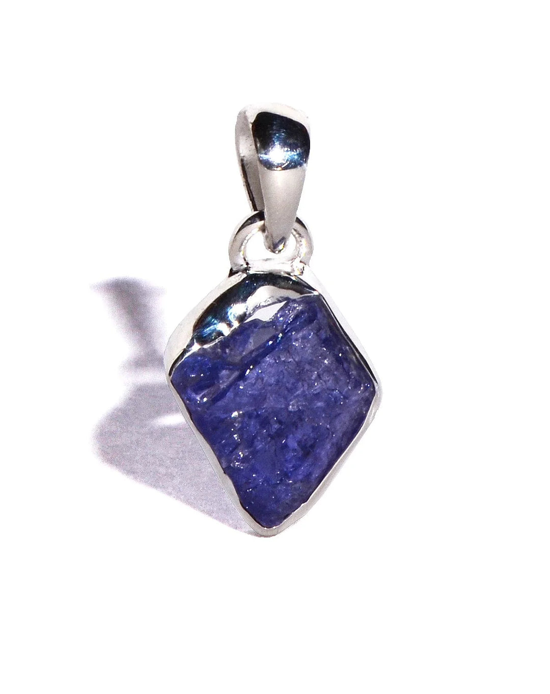 Tanzanite Rough Sterling Silver Pendant