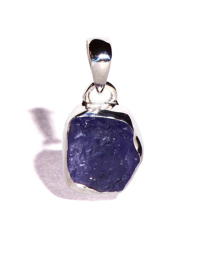 Tanzanite Rough Sterling Silver Pendant