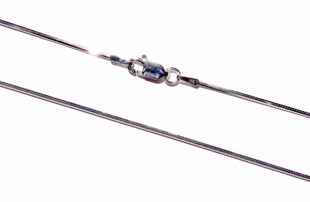 Sterling Silver 8 Sided Snake Chain