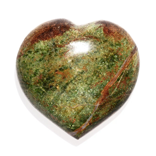 Chrysoprase Heart - Polished Crystal Carving