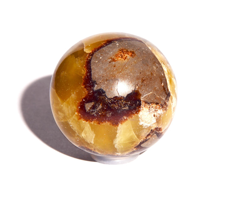 Septarian Nodule Sphere - Polished