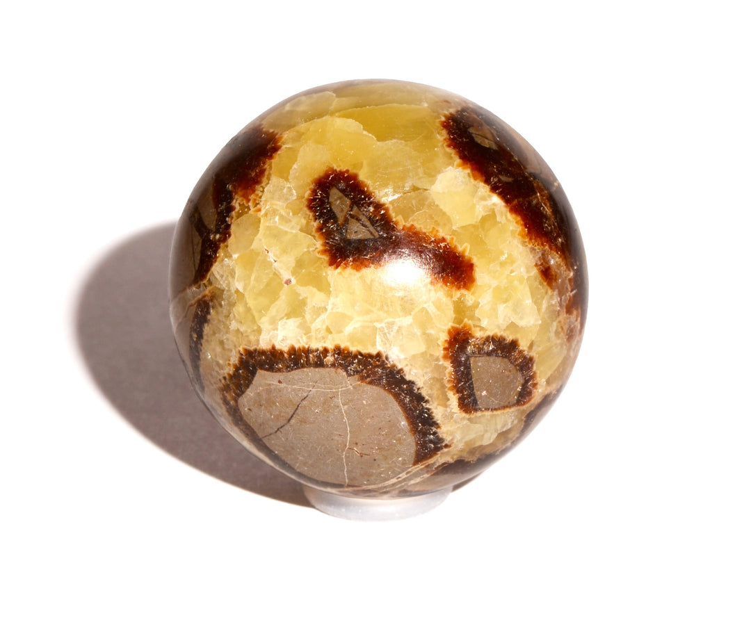 Septarian Nodule Sphere - Polished