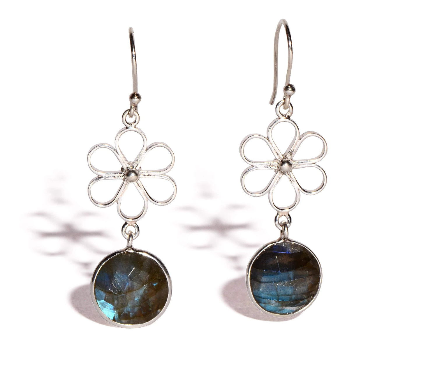 Labradorite Sterling Silver Earrings