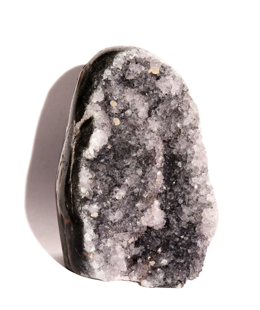 Drusy Amethyst Geode with Flat Bottom