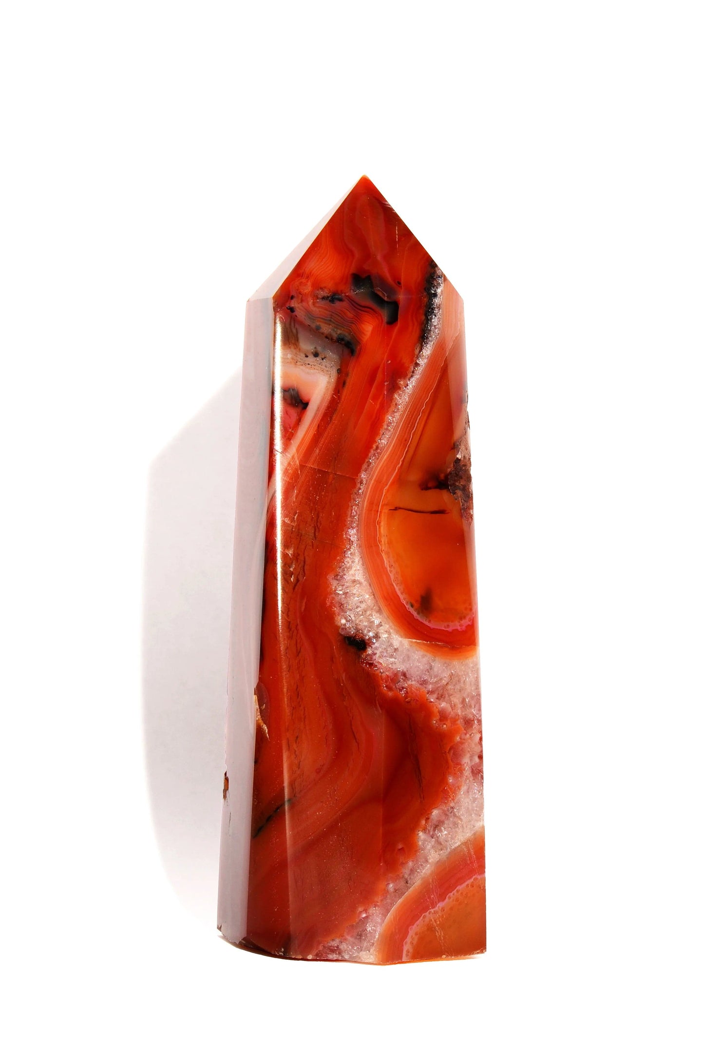 Carnelian Point - Flat Base - Polished