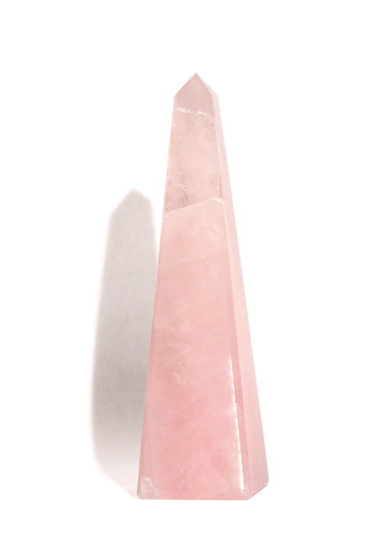 Rose Quartz Obelisk - Polished