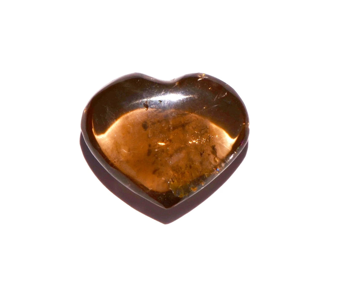 Smoky Quartz Heart - Crystal Carving - Polished