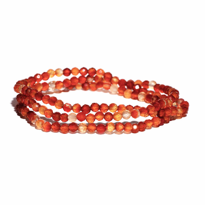 Carnelian Beaded Bracelet