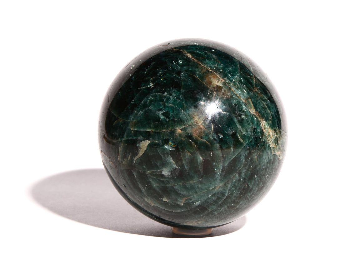 Blue Apatite Sphere - Polished