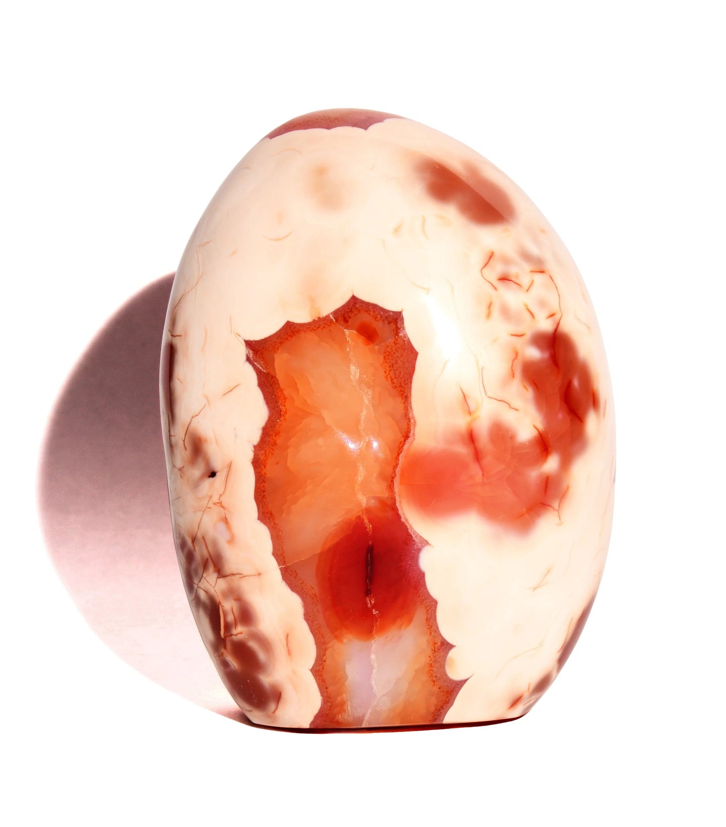 Carnelian Polished Form - Flat Base