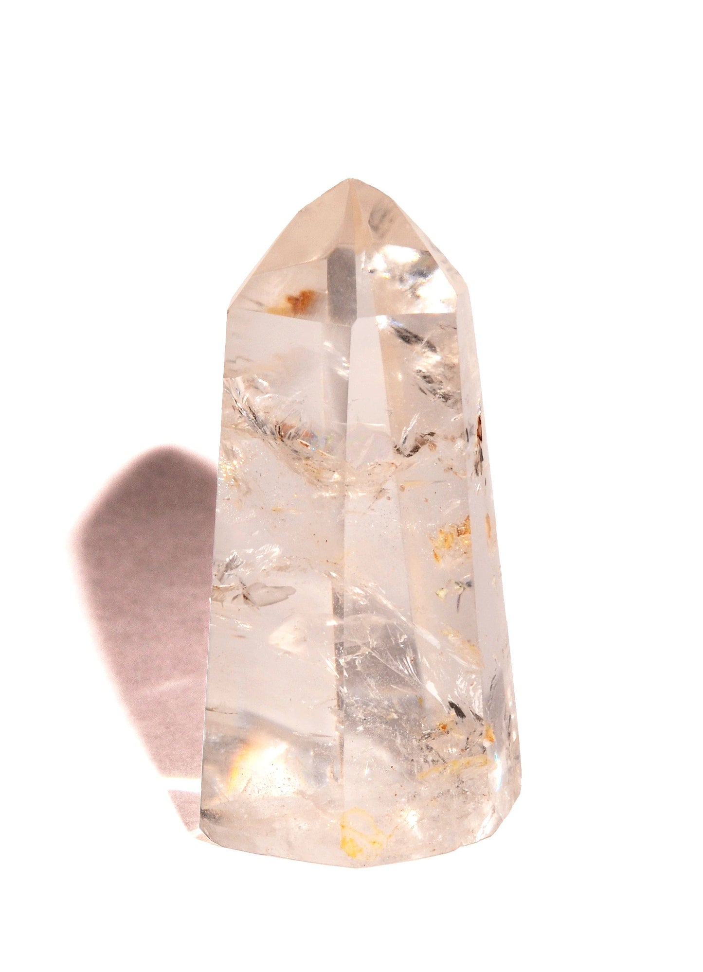 Clear Quartz Point - Flat Base - Polished