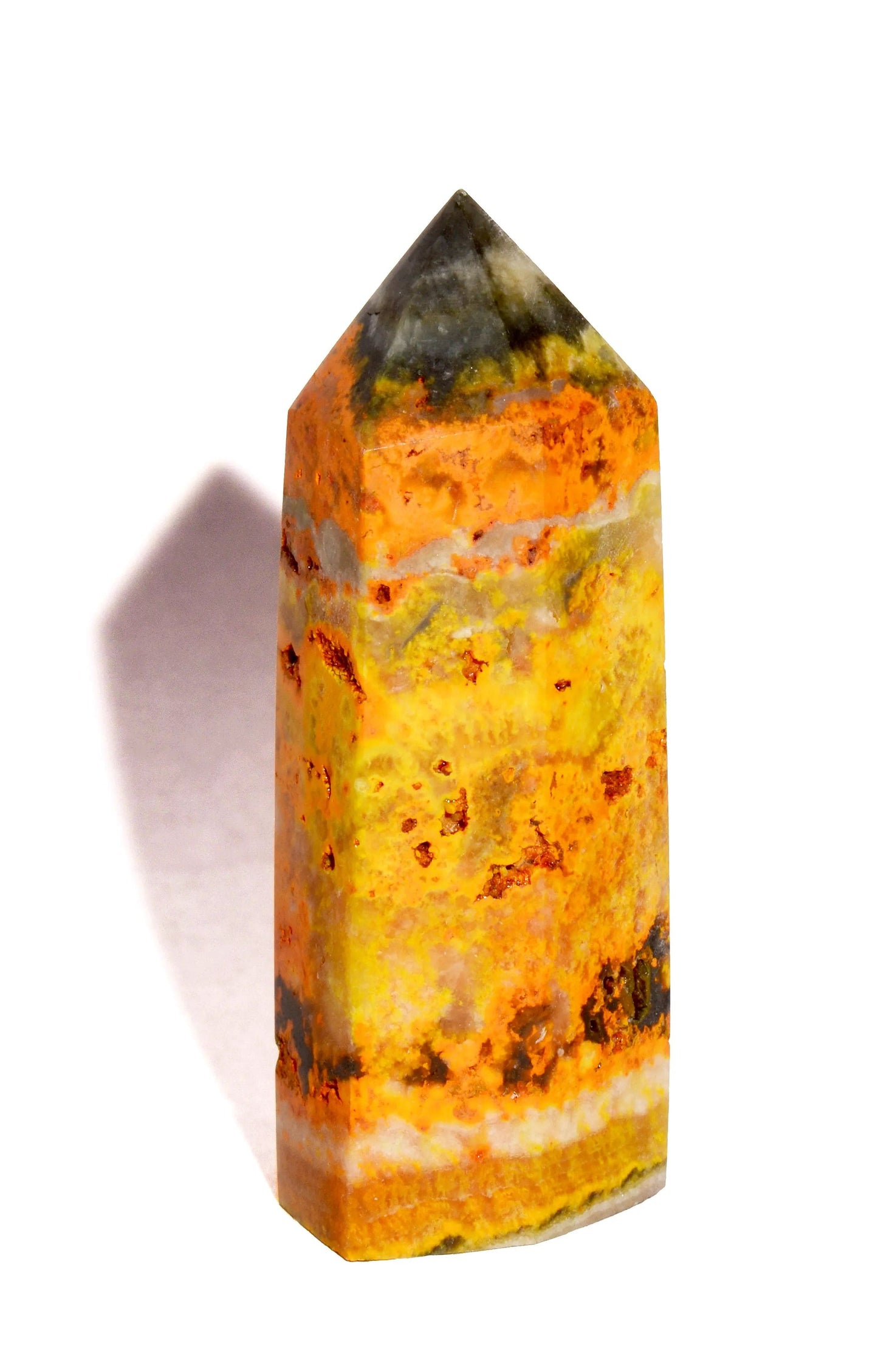 Bumble Bee Jasper - Point - Polished