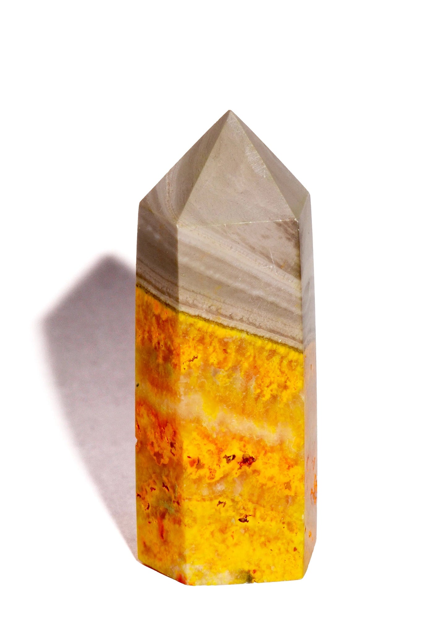 Bumble Bee Jasper - Point - Polished