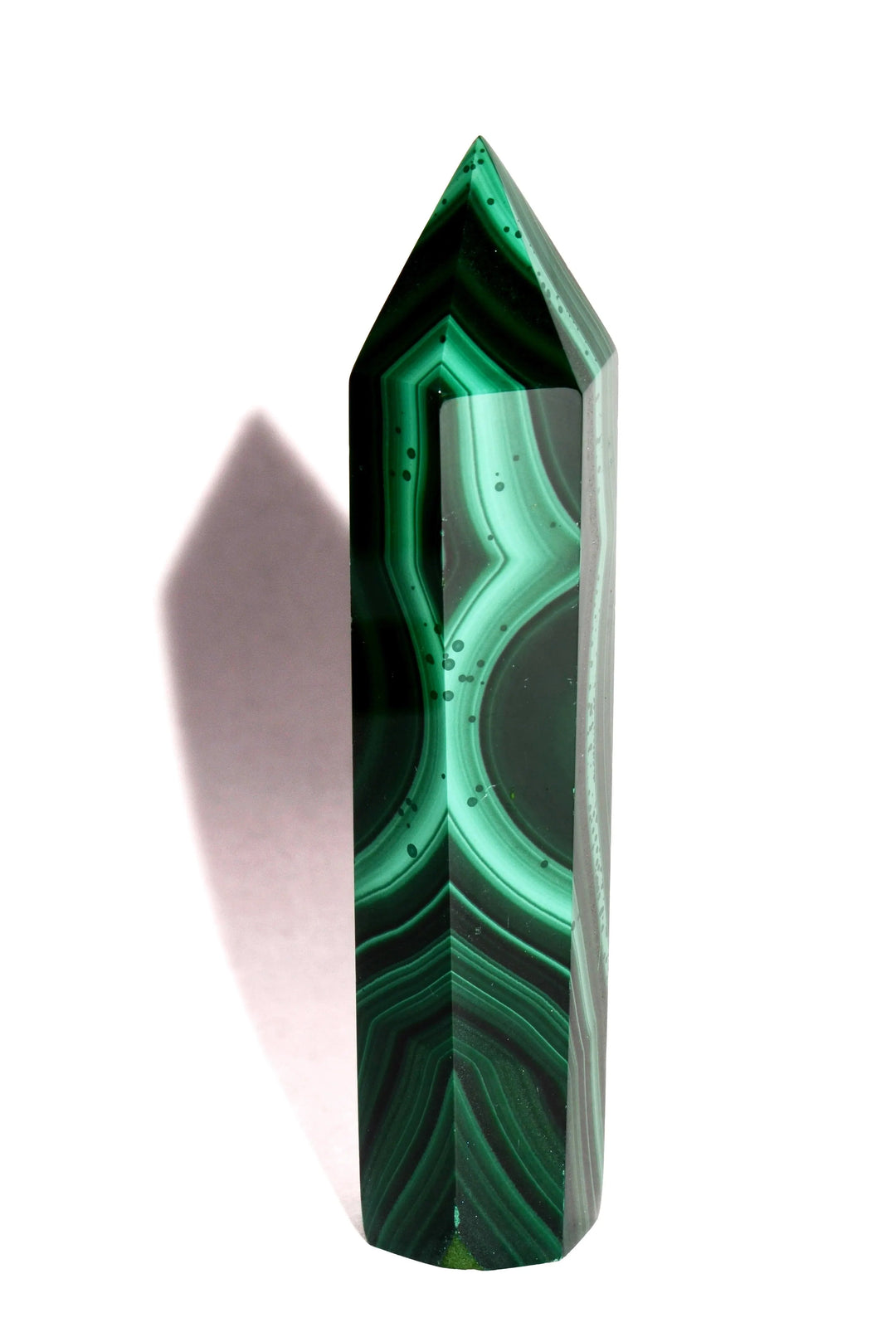Malachite Point - Polished - Flat Base