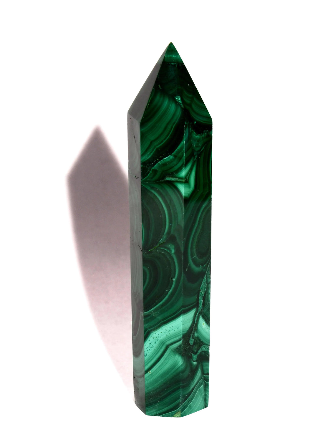 Malachite Point - Polished - Flat Base
