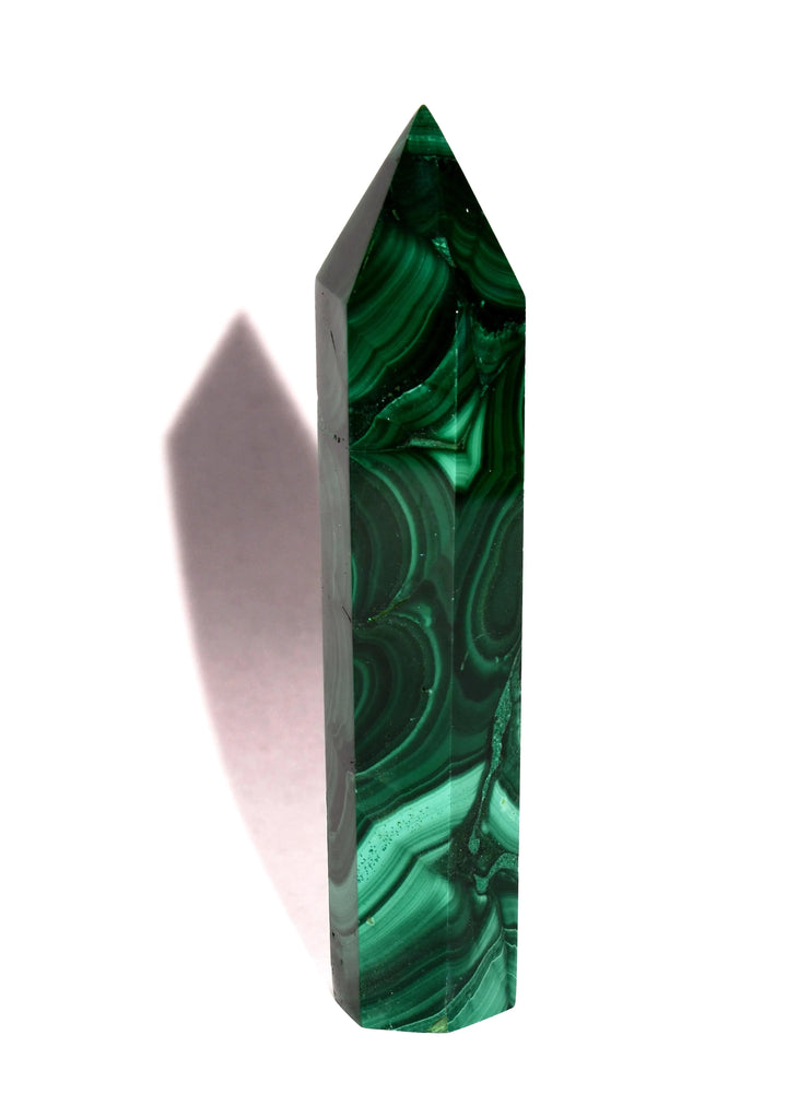 Malachite Point - Polished - Flat Base