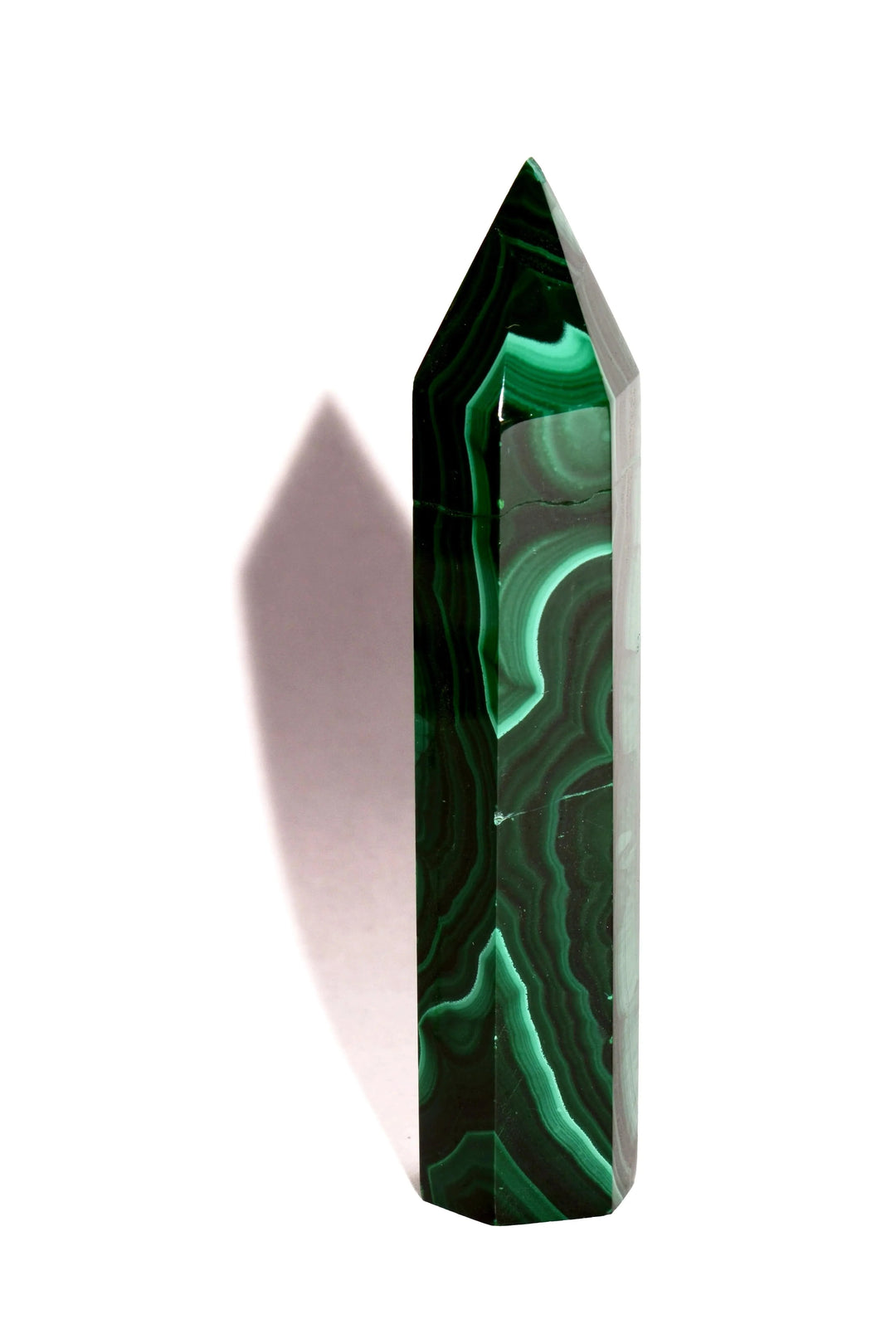 Malachite Point - Polished - Flat Base