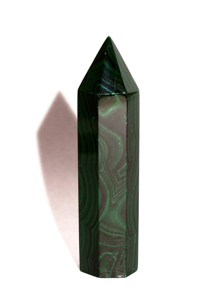 Malachite Point - Polished - Flat Base