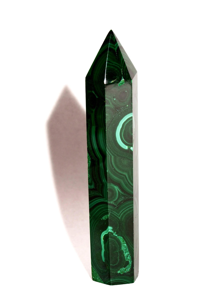 Malachite Point - Polished - Flat Base