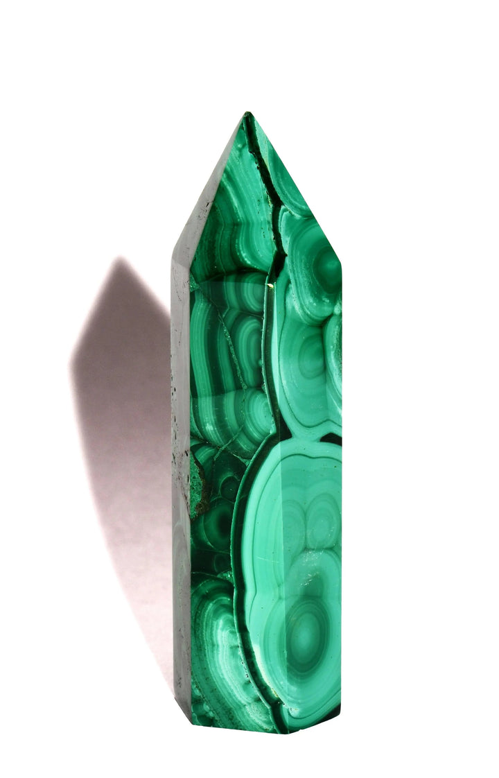 Malachite Point - Polished - Flat Base