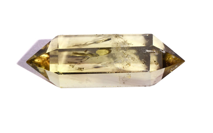 Lemon Quartz Double Terminated Point - Polished