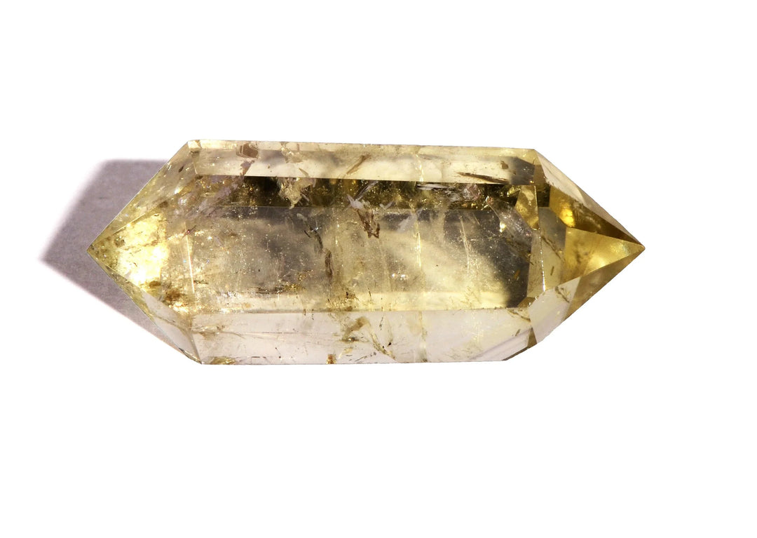 Lemon Quartz Double Terminated Point - Polished