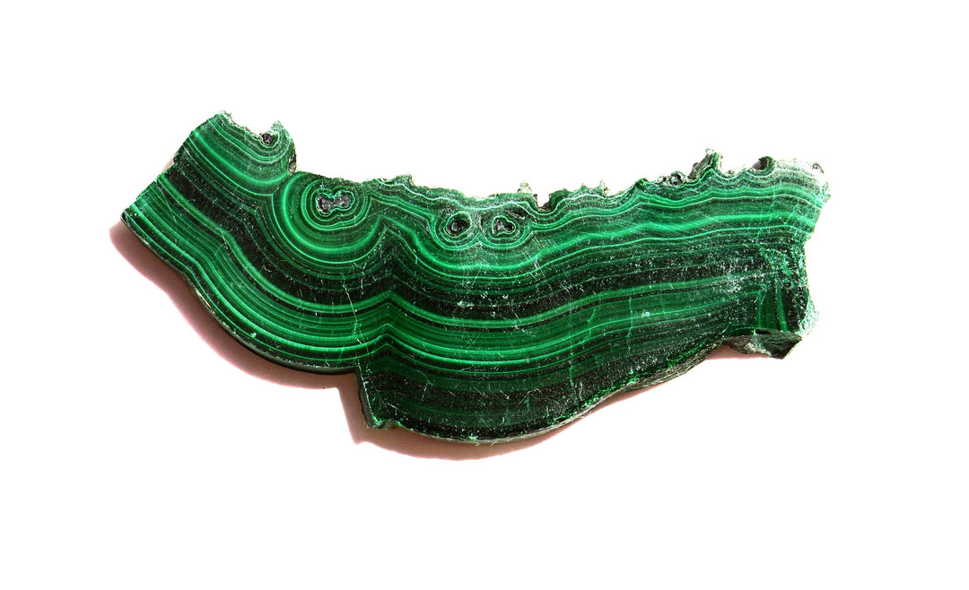 Malachite Slice - Polished