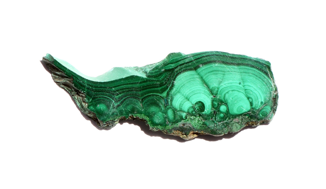 Malachite Slice - Polished