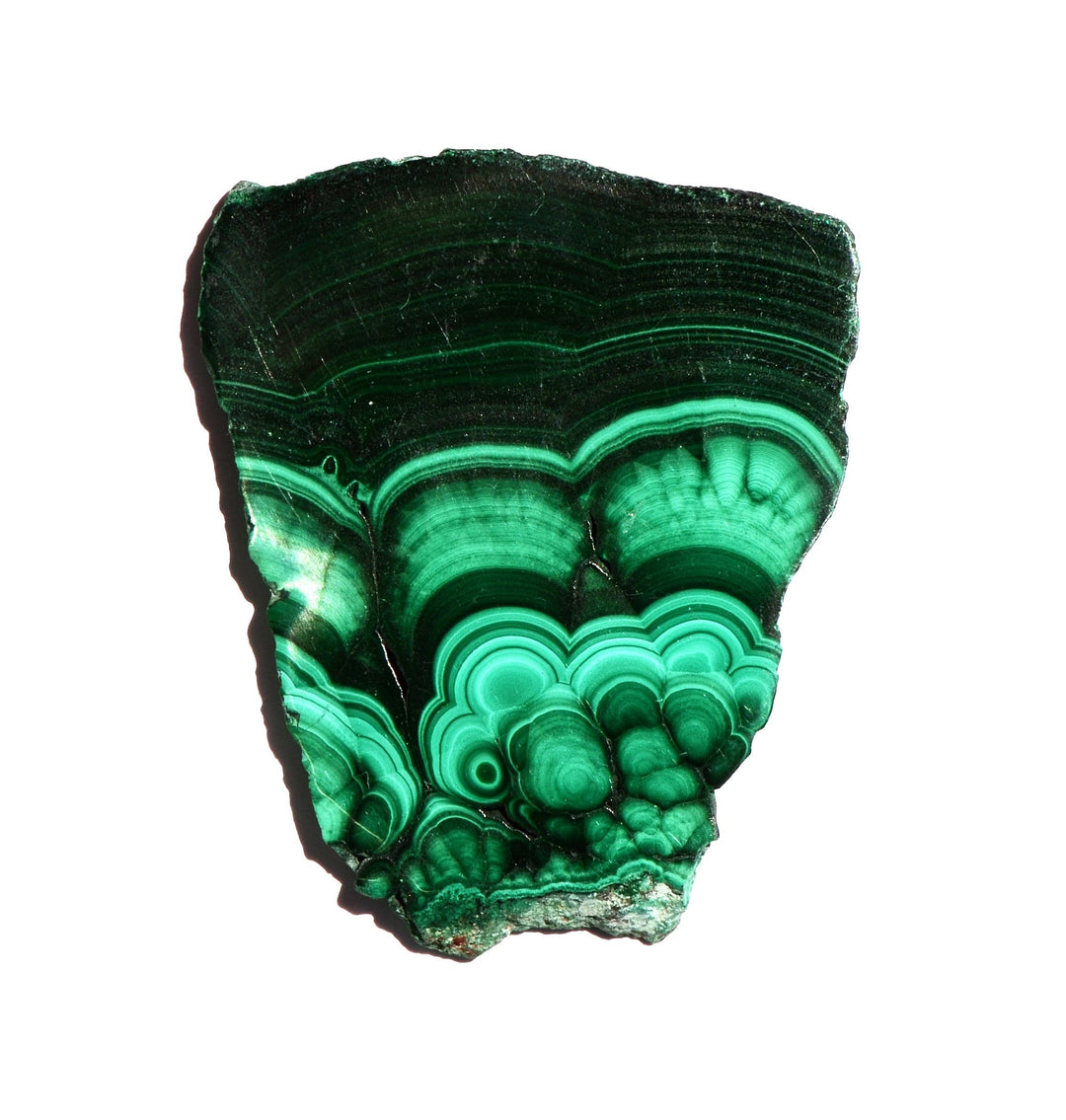Malachite Slice - Polished