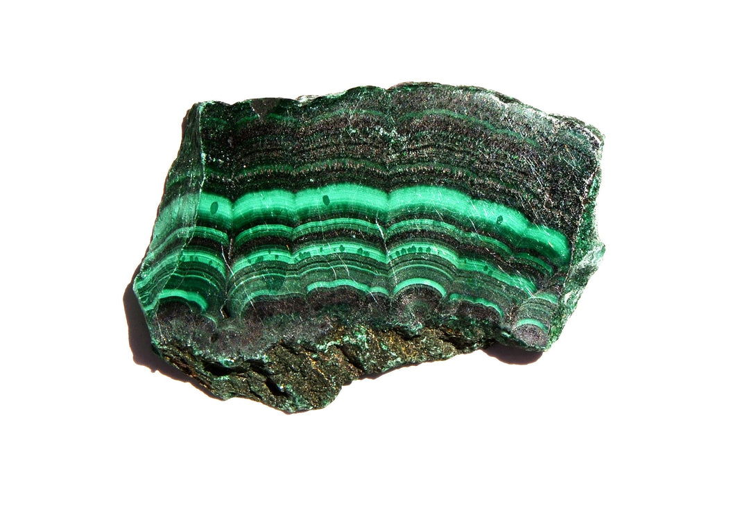 Malachite Slice - Polished