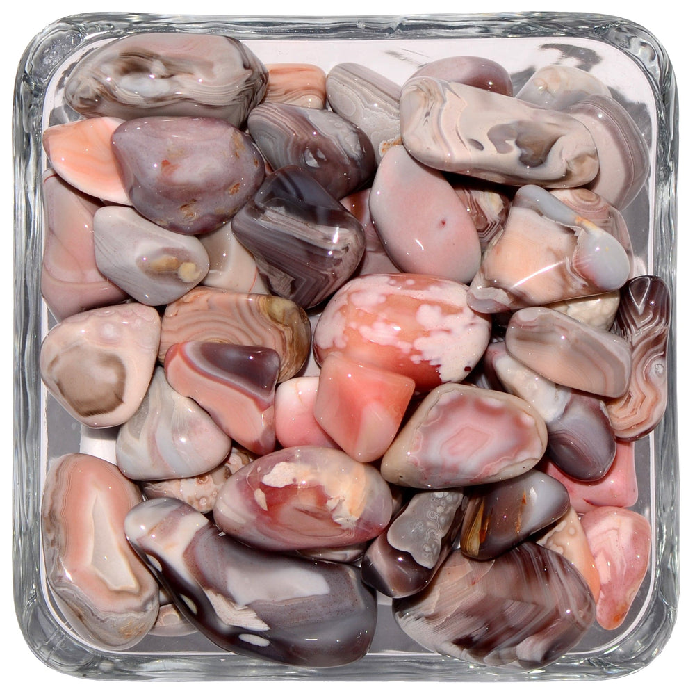 Pink Agate Tumbled Stone