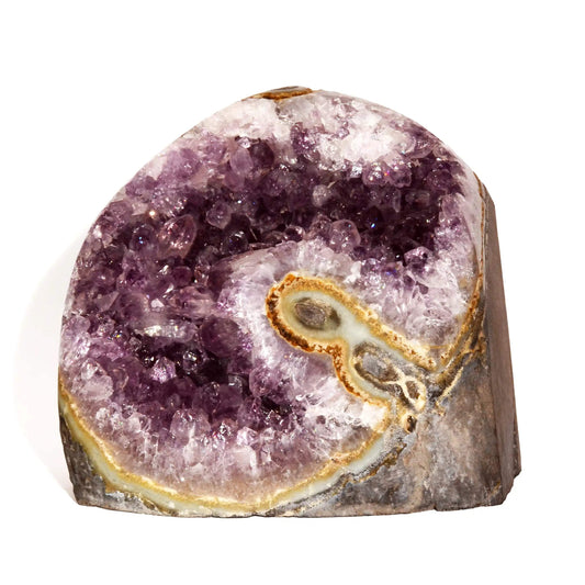 Buy Amethyst as a crystal known for protection and intuition.